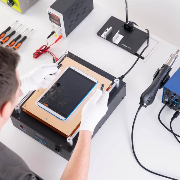 Podgrzewacz separator serwisowy do naprawy wyświetlaczy smartfonów tabletów LCD do 12 cali - obrazek 5