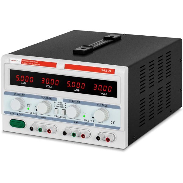 Zasilacz laboratoryjny serwisowy 3 kanały 0-30 V 0-5 A DC - obrazek 2