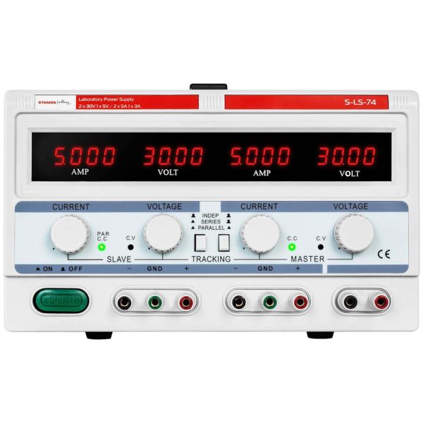 Zasilacz laboratoryjny serwisowy 3 kanały 0-30 V 0-5 A DC - obrazek 3