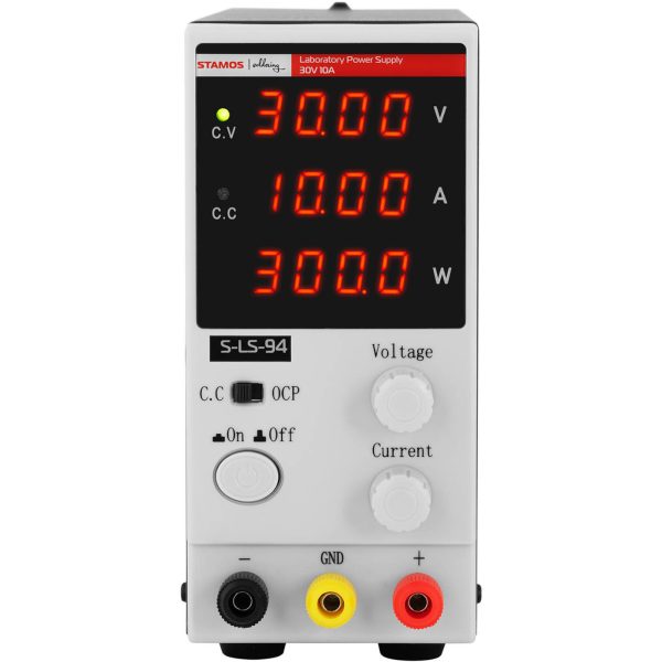Zasilacz laboratoryjny serwisowy 0-30 V 0-10 A DC 300 W LED - obrazek 3