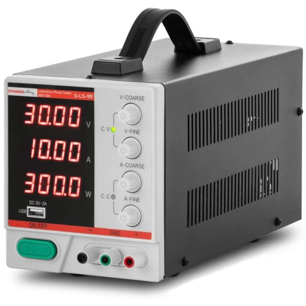 Zasilacz laboratoryjny serwisowy LED 0-30 V DC 0-10 A 300 W - obrazek 2