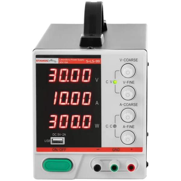 Zasilacz laboratoryjny serwisowy LED 0-30 V DC 0-10 A 300 W - obrazek 3
