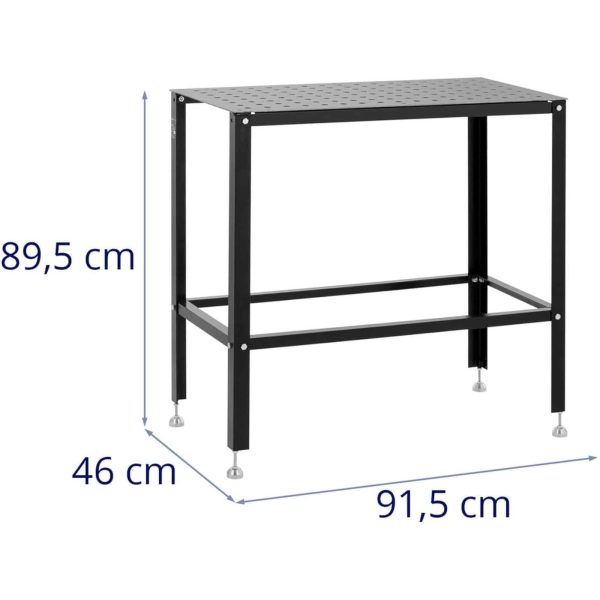 Stół spawalniczy montażowy perforowany blat 3 mm 91.5 x 46 cm do 100 kg - obrazek 4