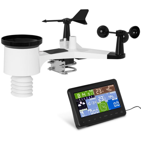 Bezprzewodowa stacja meteorologiczna pogodowa solarna LCD WiFi 100m - obrazek 2