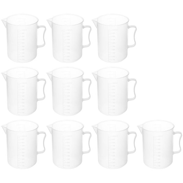 Zlewka laboratoryjna plastikowa z podziałką 1000 ml - 10 szt. - obrazek 4