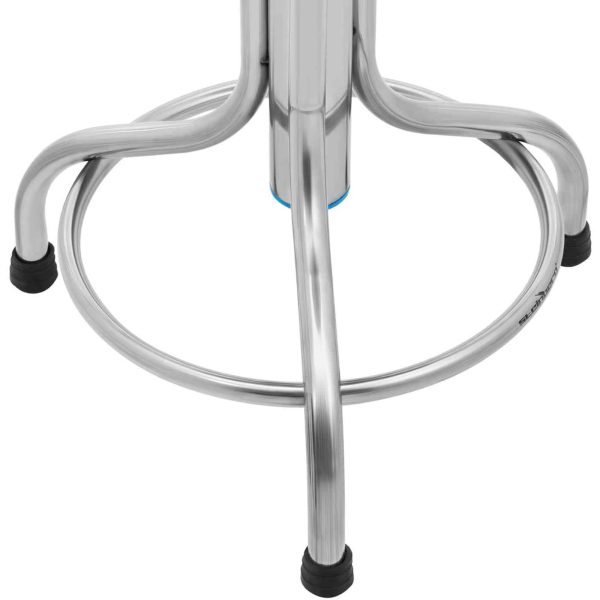 Taboret stołek laboratoryjny warsztatowy ze stali nierdzewnej 45-60 cm do 150 kg - obrazek 3