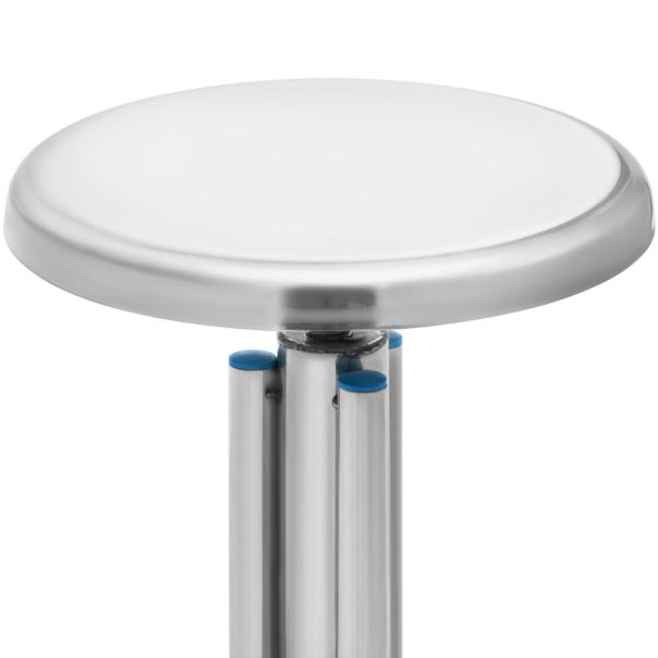 Taboret stołek laboratoryjny warsztatowy ze stali nierdzewnej 45-60 cm do 150 kg - obrazek 4