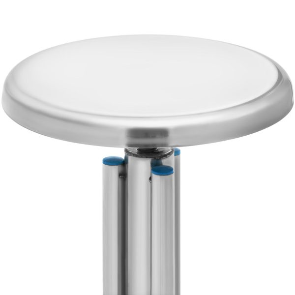 Taboret stołek laboratoryjny warsztatowy ze stali nierdzewnej 45-60 cm do 100 kg - obrazek 4