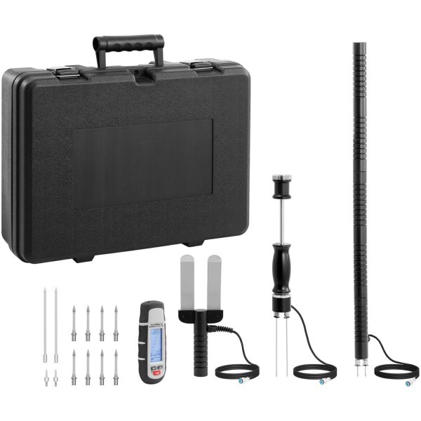 Wilgotnościomierz miernik wilgotności do materiałów budowlanych LCD 1-75% ZESTAW - obrazek 2