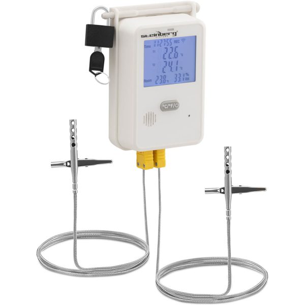 Termohigrometr rejestrator temperatury i wilgotności LCD USB Wi-Fi zakres 0-100% -50-350C - obrazek 2
