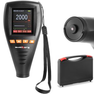Miernik tester grubości warstw lakieru z analizą danych Bluetooth zakres 0-2000 Âµm + Walizka