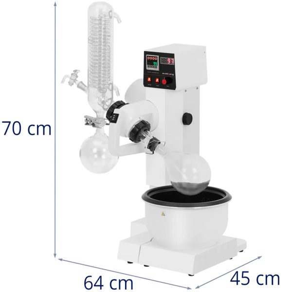 Wyparka próżniowa obrotowa do laboratorium 2 l 200 obr./min 40 W - obrazek 7