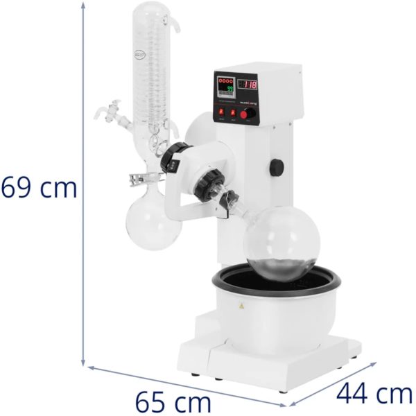 Wyparka próżniowa obrotowa do laboratorium 1 l 200 obr./min 40 W - obrazek 7