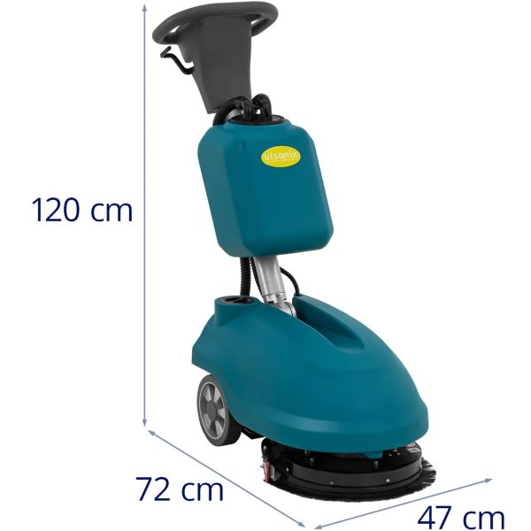 Szorowarka akumulatorowa do czyszczenia podłóg 35 cm 15 l 160 obr./min - obrazek 10