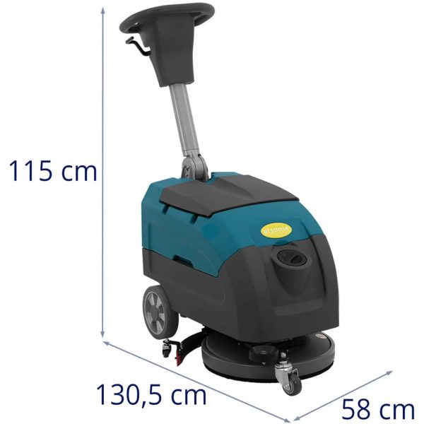Szorowarka akumulatorowa do czyszczenia podłóg 40 cm 25 l 160 obr./min - obrazek 9