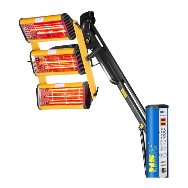 Promiennik ciepła podczerwieni lakierniczny do suszenia farb na statywie 3300W IR-DRYER3000.1 - obrazek 2