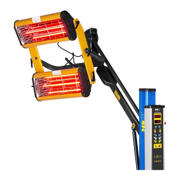 Promiennik ciepła podczerwieni lakierniczny do suszenia farb na statywie 2200W IR-DRYER2000.1 - obrazek 2