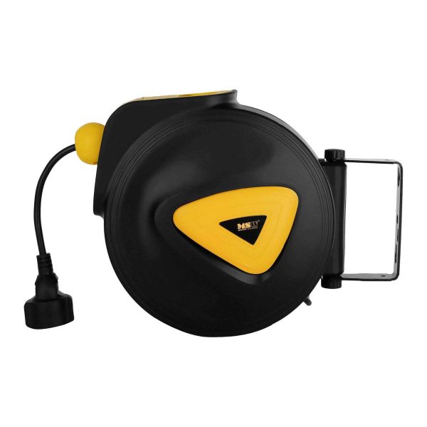 Zwijacz automatyczny bęben naścienny kablowy z przedłużaczem gniazdo AC230V / 10A / 50Hz dł. 11.5m - obrazek 3