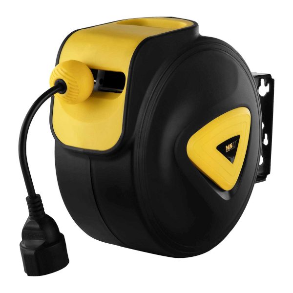 Zwijacz automatyczny bęben naścienny kablowy z przedłużaczem gniazdo AC230V / 10A / 50Hz dł. 11.5m - obrazek 5