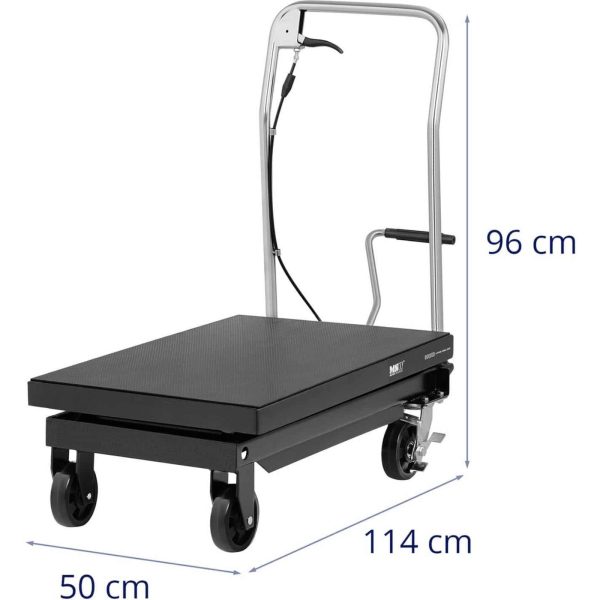Wózek stołowy nożycowy do transportu podnoszenia 815 x 500 mm 500 kg - obrazek 9