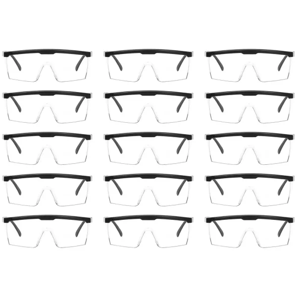Gogle okulary ochronne BHP przeciwpyłowe - zestaw 15 szt. - obrazek 5