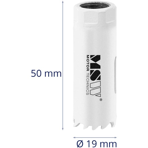 Otwornica bimetalowa wiertło do metalu drewna tworzyw sztucznych śr. 19 mm - obrazek 4