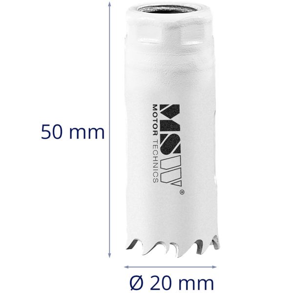 Otwornica bimetalowa wiertło do metalu drewna tworzyw sztucznych śr. 20 mm - obrazek 4