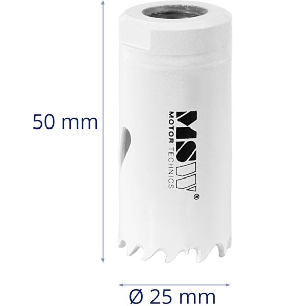 Otwornica bimetalowa wiertło do metalu drewna tworzyw sztucznych śr. 25 mm - obrazek 4