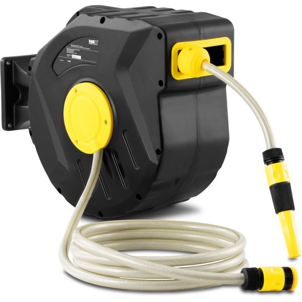 Wąż ogrodowy zwijany z automatycznym bębnem ściennym 20 m + 3 m 3/4'' - obrazek 2