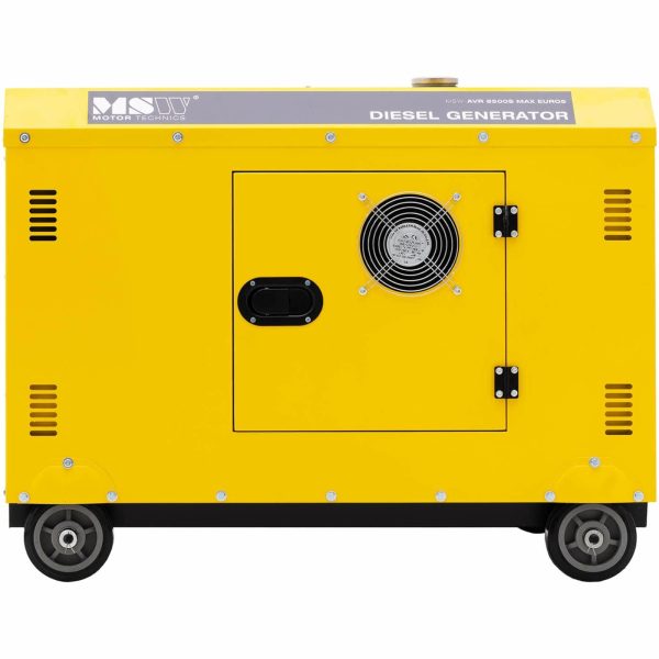 Agregat generator prądotwórczy diesel na kółkach 240/400 V 8500 W 10 kVA 30 l - obrazek 8