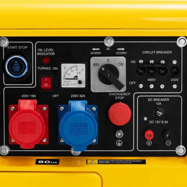 Agregat prądotwórczy generator prądu Diesel 16 l 240/400 V 6000 W AVR - obrazek 3