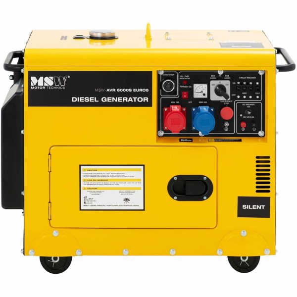 Agregat prądotwórczy generator prądu Diesel 16 l 240/400 V 6000 W AVR - obrazek 6