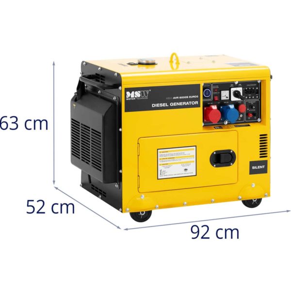 Agregat prądotwórczy generator prądu Diesel 16 l 240/400 V 6000 W AVR - obrazek 7