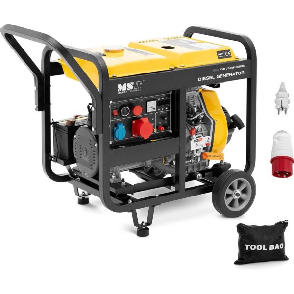 Agregat prądotwórczy generator prądu Diesel 12.5 l 230/400 V 7500 W AVR Euro 5 - obrazek 2