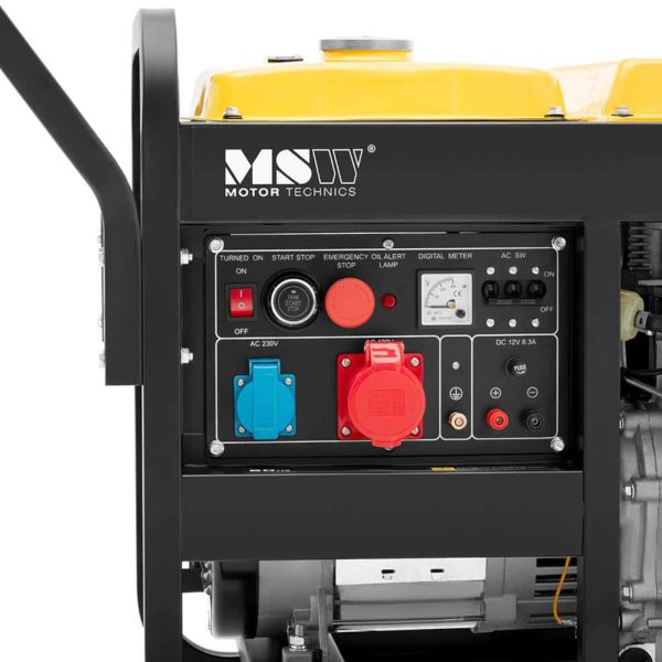 Agregat prądotwórczy generator prądu Diesel 12.5 l 230/400 V 7500 W AVR Euro 5 - obrazek 3