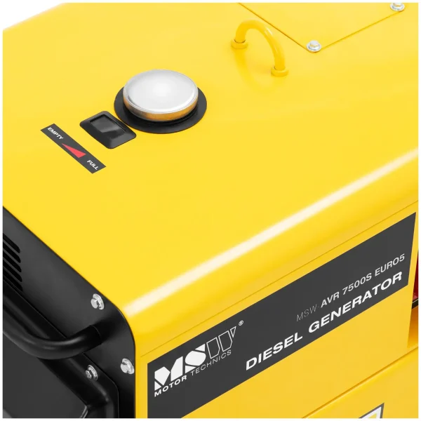 Agregat generator prądotwórczy diesel na kółkach 230/400 V 7500 W 8.75 kVA 16 l - obrazek 4
