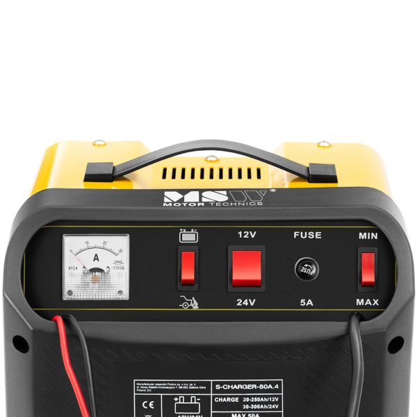 Prostownik samochodowy z rozruchem awaryjnym 12/24 V 45 A - obrazek 3