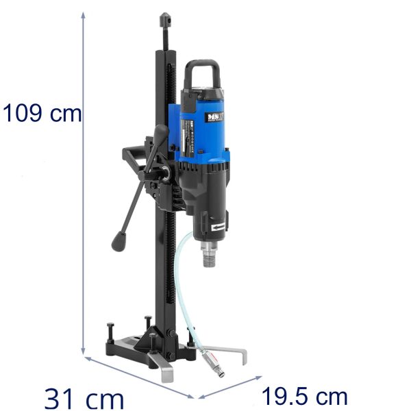 Wiertnica diamentowa pionowa do betonu kamienia ze statywem 750 obr./min 3200 W - obrazek 7