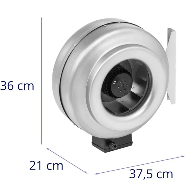 Wentylator kanałowy wyciągowy wylot śr. 250 mm 1200 m3/h - obrazek 4