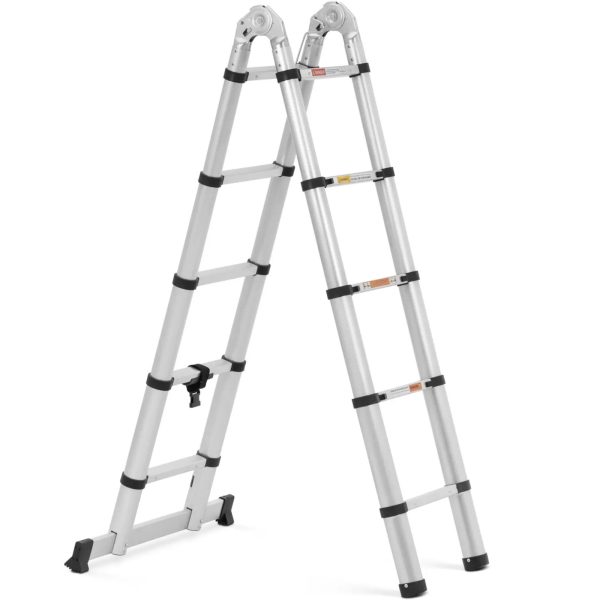 Drabina teleskopowa składana z aluminium 12 stopni 0.85-1.85/3.8 m - obrazek 2