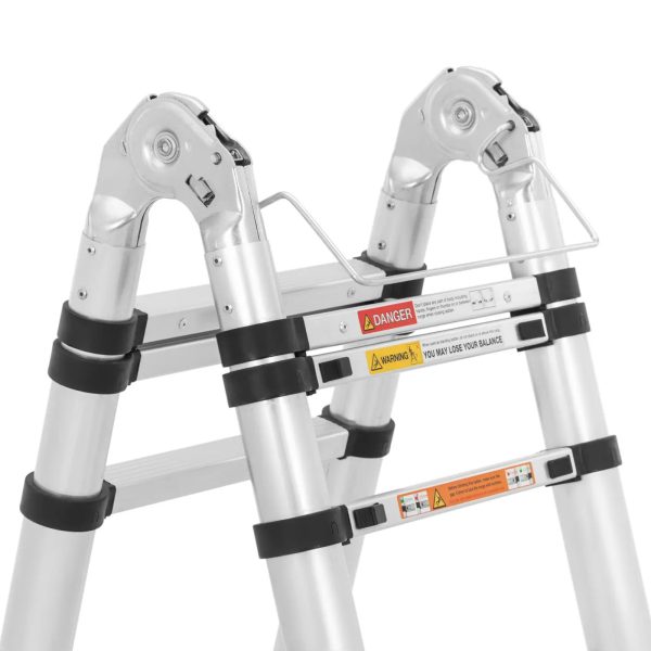 Drabina teleskopowa składana z aluminium 12 stopni 0.85-1.85/3.8 m - obrazek 3