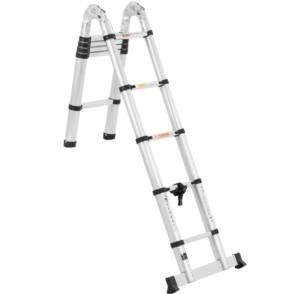 Drabina teleskopowa składana z aluminium 12 stopni 0.85-1.85/3.8 m - obrazek 5