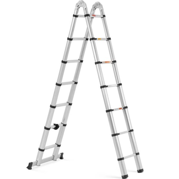 Drabina teleskopowa składana z aluminium 14 stopni 0.88-2.13/4.4 m - obrazek 2