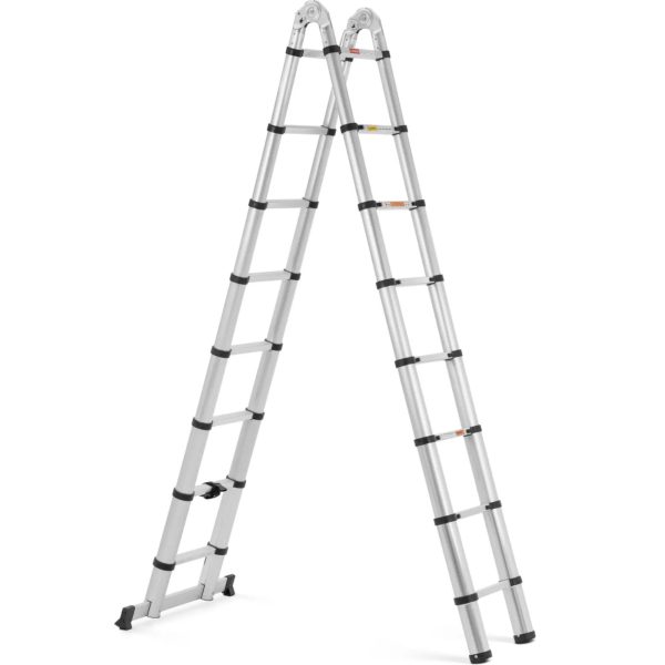 Drabina teleskopowa składana z aluminium 16 stopni 0.92-2.42/5 m - obrazek 2