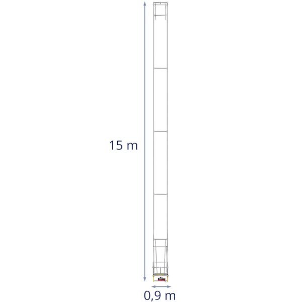 Winda wciągarka dekarska budowlana z pilotem 15 m do 200 kg 1500 W - obrazek 2