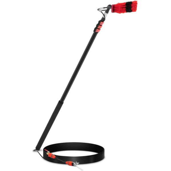 Szczotka teleskopowa z przyłączem wody do mycia okien paneli szer. 35 cm 165-540 cm - obrazek 2
