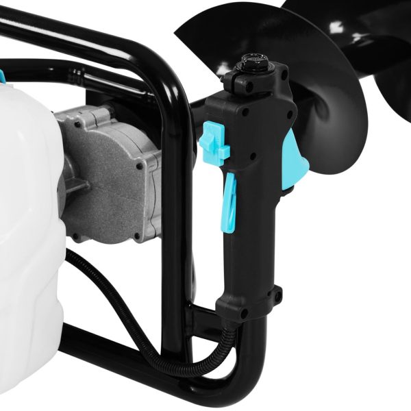 Świder spalinowy wiertnica glebowa 2.1 kW 1.2 l + 3 wiertła - obrazek 3