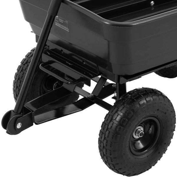 Wózek ogrodowy transportowy wywrotka 75 l 300 kg - obrazek 3