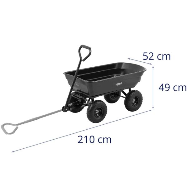 Wózek ogrodowy transportowy wywrotka 75 l 300 kg - obrazek 6