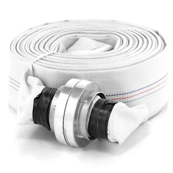 Wąż parciany płaski strażacki do wody ze złączem storz 2'' 52 mm 8-24 bar 20 m - obrazek 2